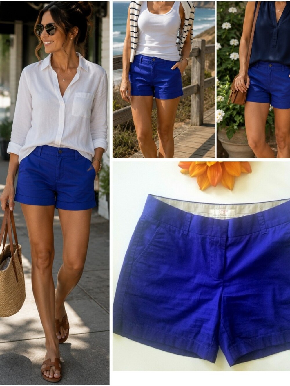 J.CREW CHINO Blue Coton Shorts 💙